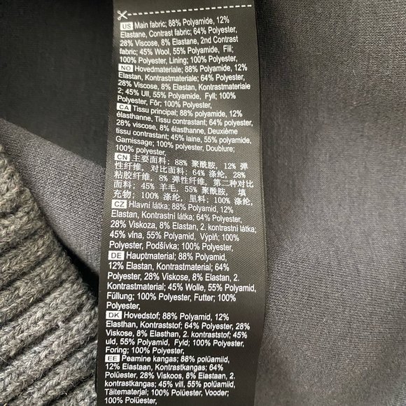 Kari Traa Faere Insulated Bomber Knit Wool Jacket Gray S - Picture 4 of 4